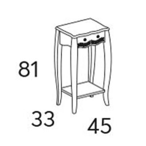Консоль на ножках Panamar 151.045 цвет серый, Испания