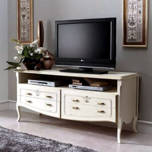  Тумба ТВ Epoca 151 см., слоновая кость с серебром, Испания