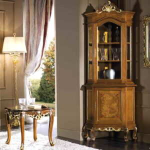 витрина угловая для посуды