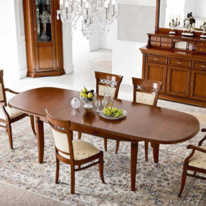 Стол овальный Pramа Palazzo Ducale 71CI55 шпон вишня, 180+80 см., Италия