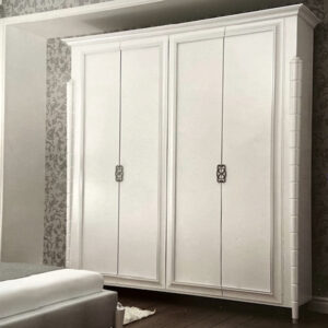 Шкаф четырехдверный платяной Condor Altea шпон крем/глянец, 220 см., Испания