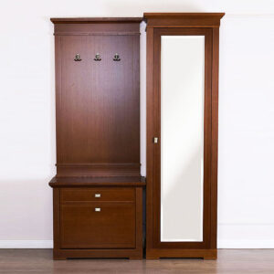 Прихожая серии Валенсия, шпон орех, ширина 156 см., Россия