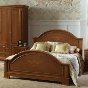 Кровать Toscana двуспальная с изножьем 160 см., Испания, цвет орех