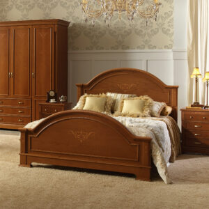 Кровать Toscana двуспальная с изножьем 160 см., Испания, цвет орех