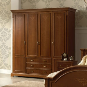 Шкаф платяной четырехдверный Toscana, цвет орех, 212 см., Испания