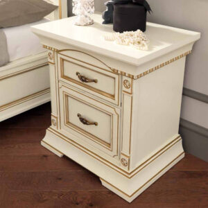 Тумба прикроватная Palazzo Ducale 71BO01CD цвет белый с золотом, Италия